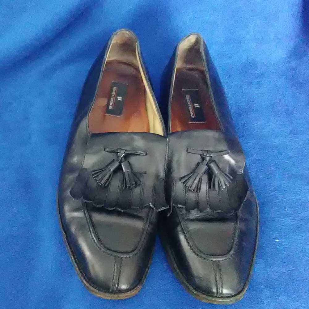 👟 Hickey-Freeman Men's Black Shoes Size 12